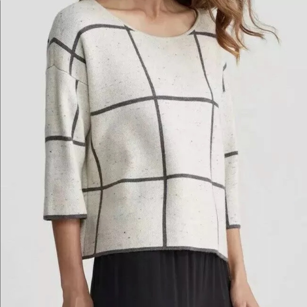 EILEEN FISHER Pullover Sz M Organic Cotton Wool